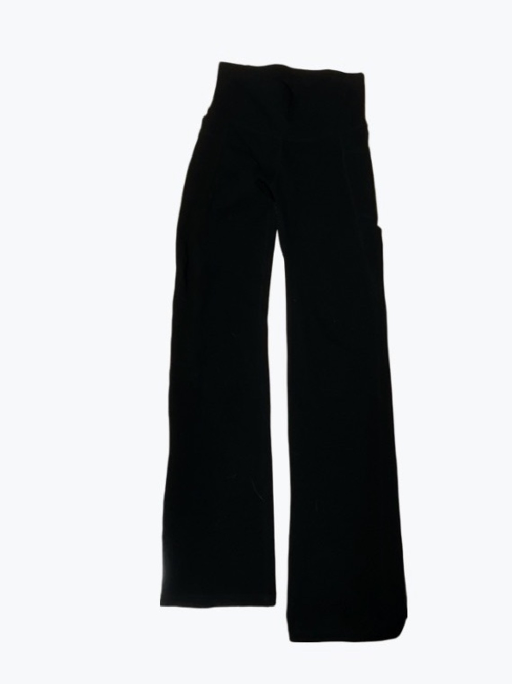 Black High-Waist Flared Leggings